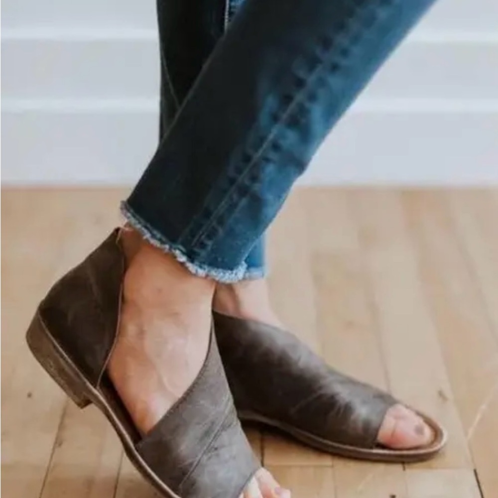 Free People Mont Blanc Sandals, Dark Grey